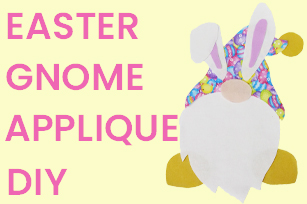 Easter Gnome Quilting Applique