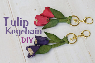 Tulip Keychain