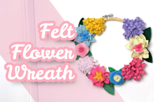 Felt Flower Wreath