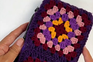 Granny Square Pouch