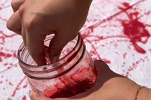 Splatter Fake Blood Table Cover