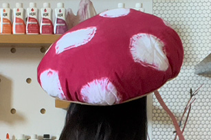 Tie-Dye Mushroom Hat