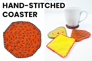 Hand-Stitched Coaster