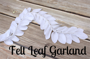 Felt Leaf Garland