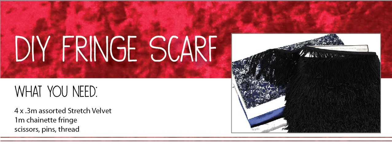 Materials to create your own no-sew fabric coil basket.