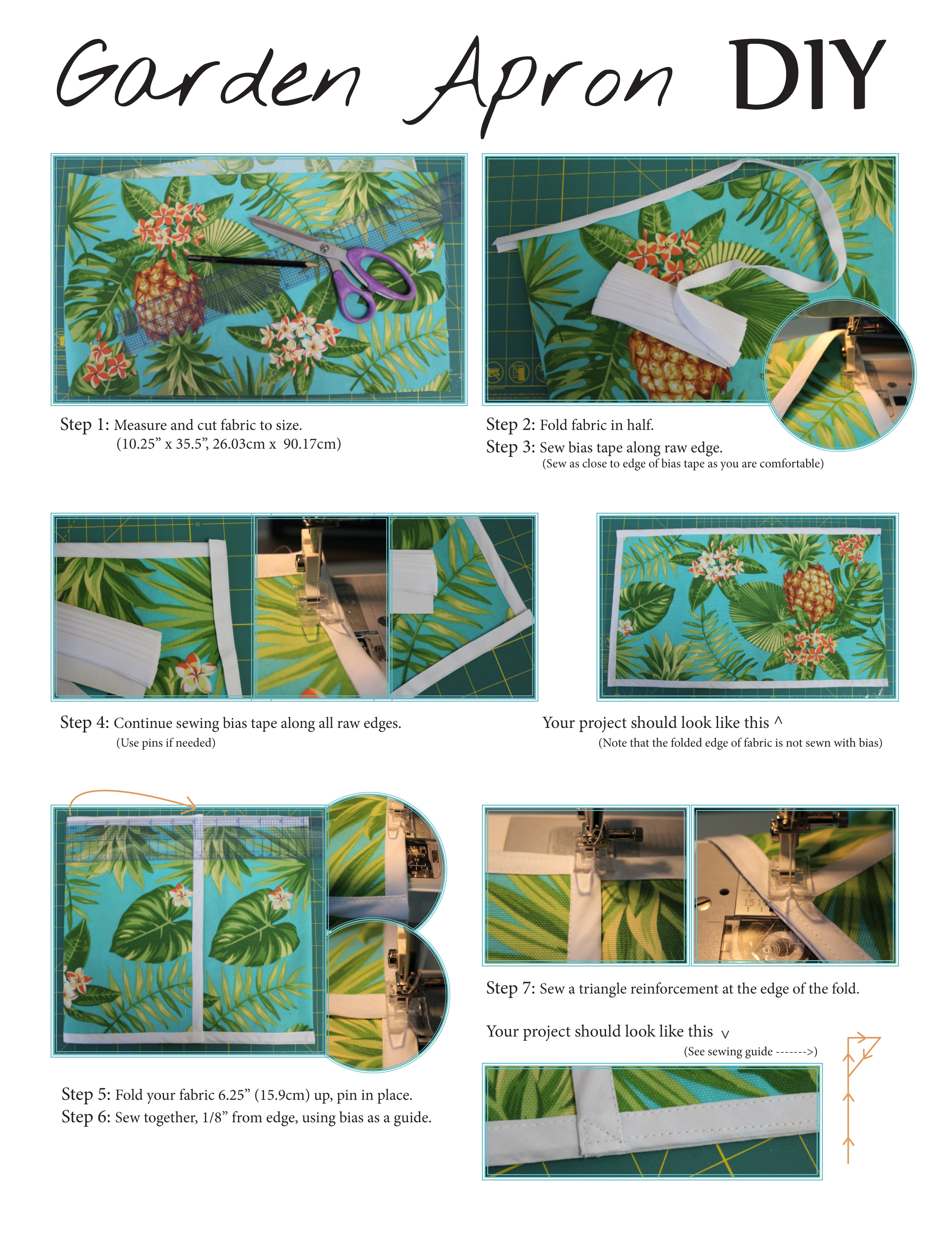 Steps to create your DIY garden apron