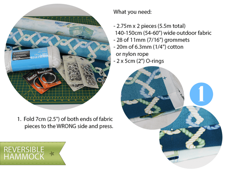Materials & steps to create summer hammock