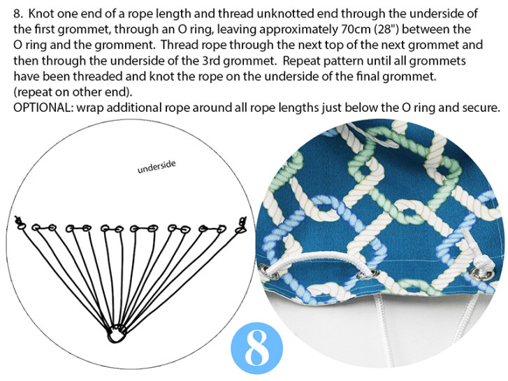 Steps to create summer hammock