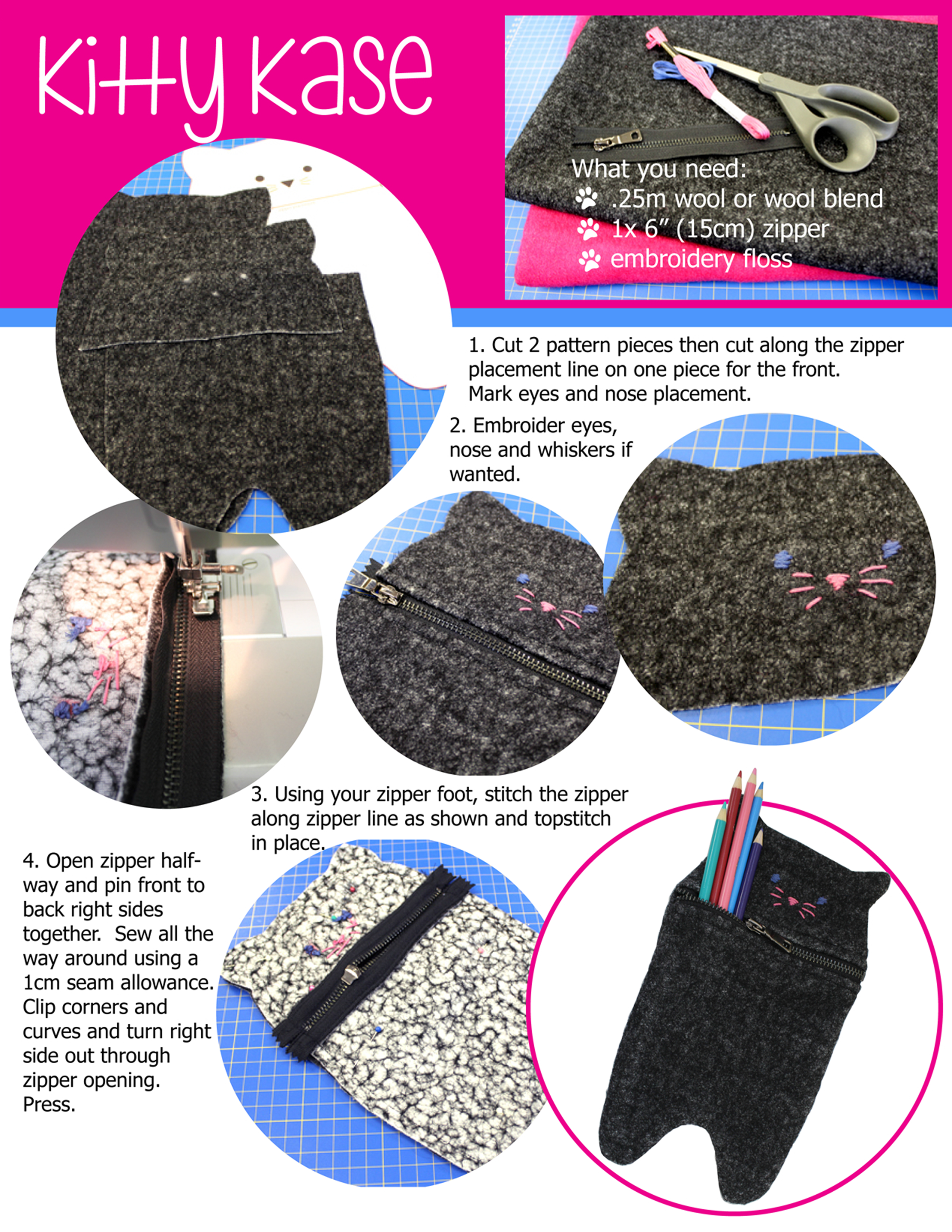 Steps to create your DIY Shower Scrubbie