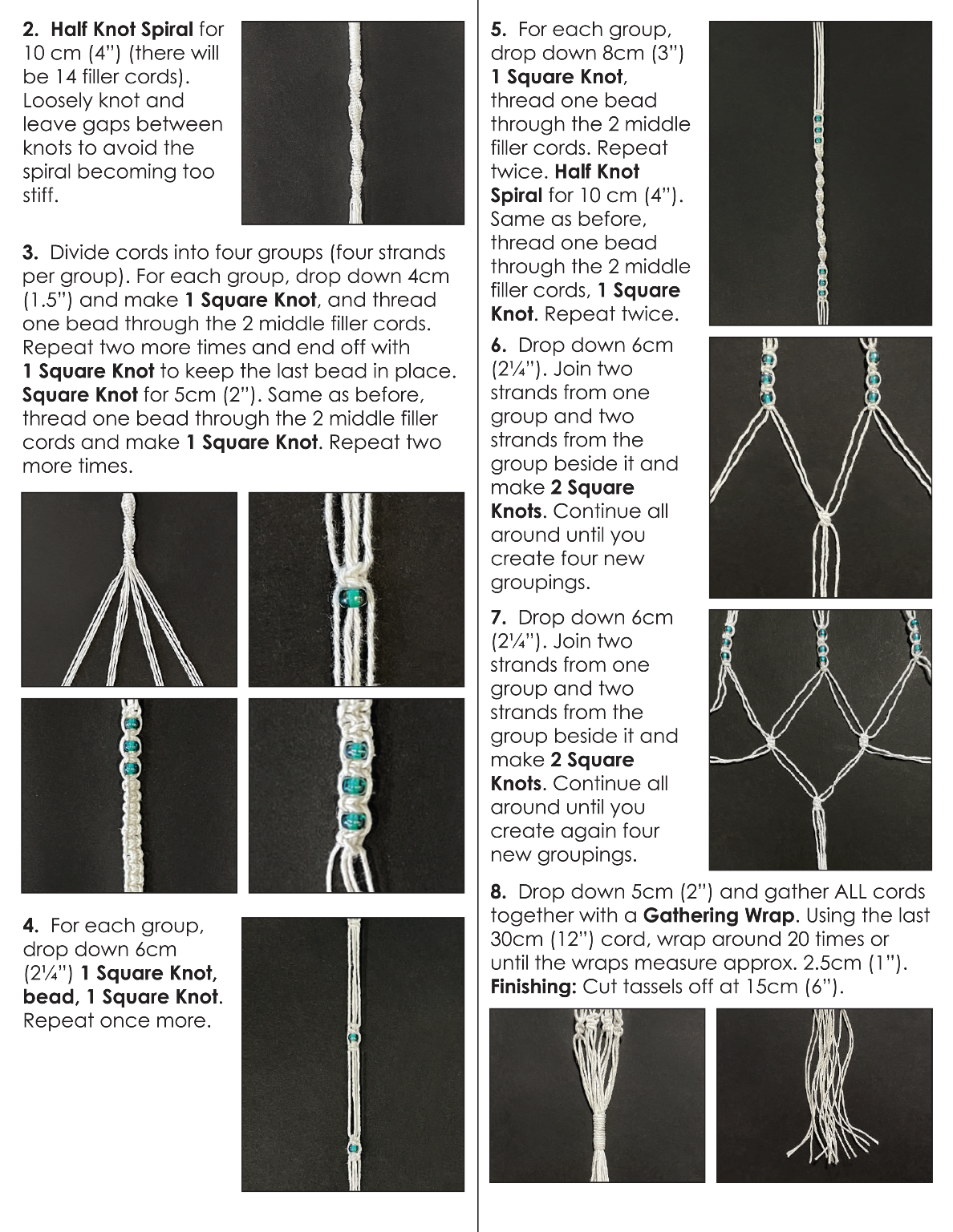 Steps to create your DIY macrame plant holders
