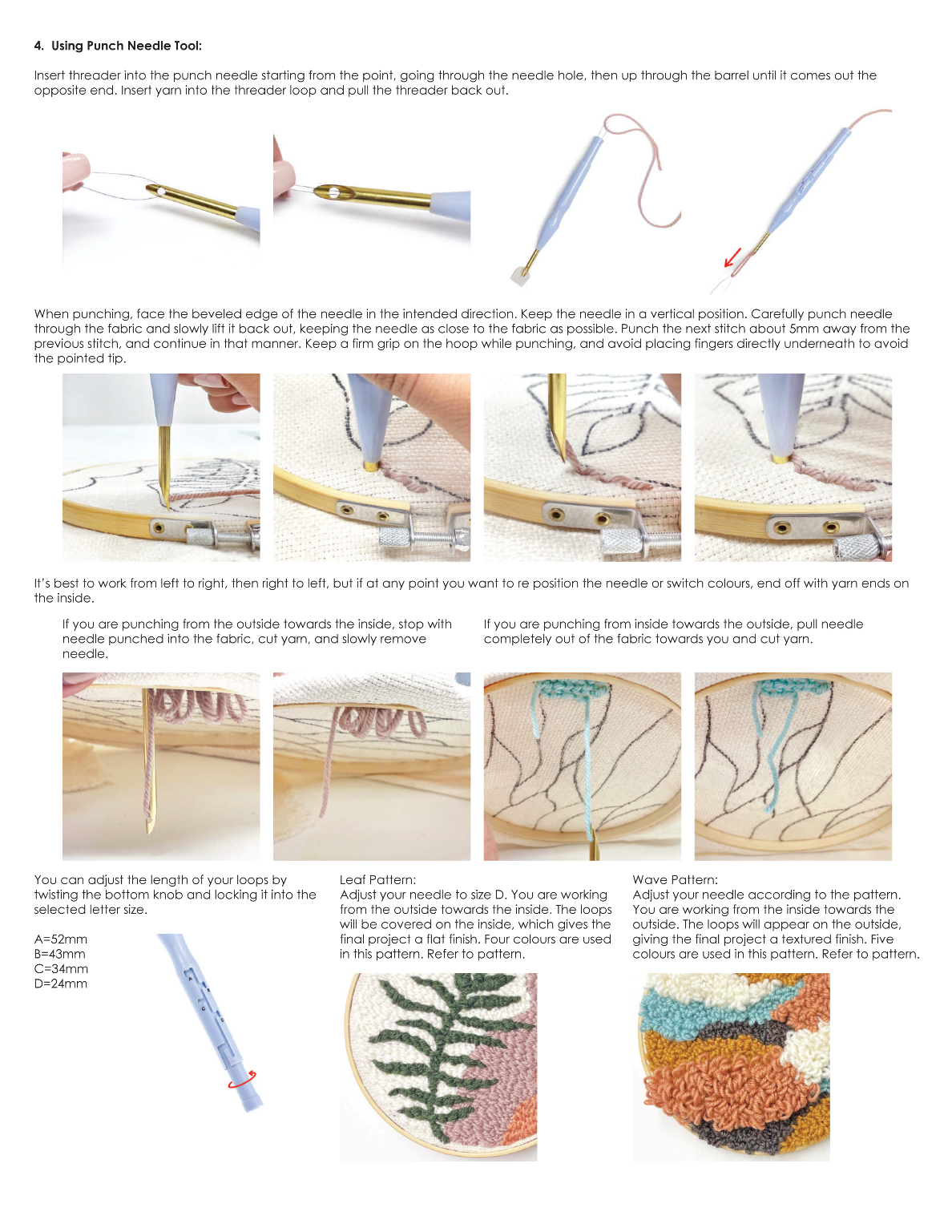 Steps to create your DIY Punch Needle